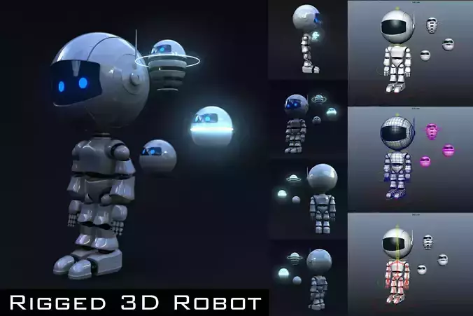 3D Robot Rigged
