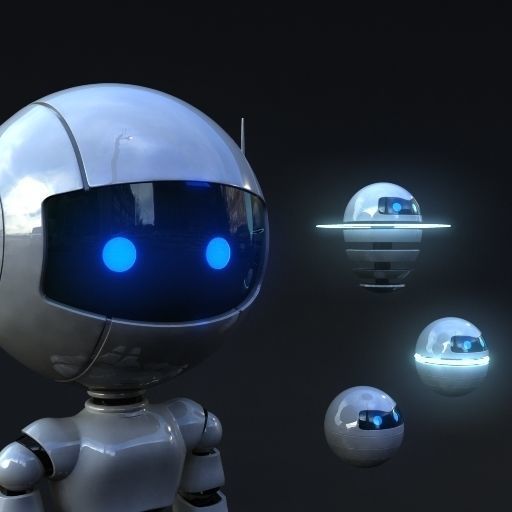 3D Robot Rigged Low-poly 3D model_10