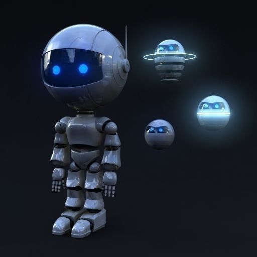 3D Robot Rigged Low-poly 3D model_2