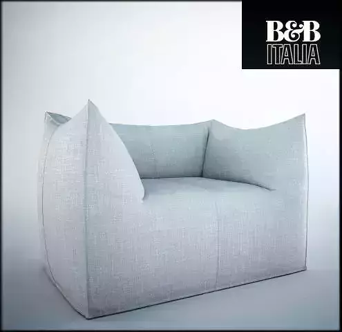 high poly armchair bean bag chair