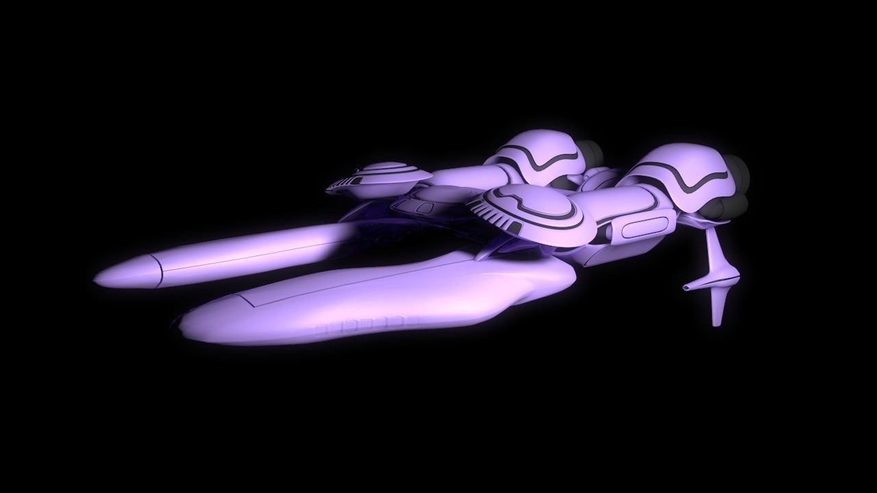 Sword-Breaker spaceship 3D model_2
