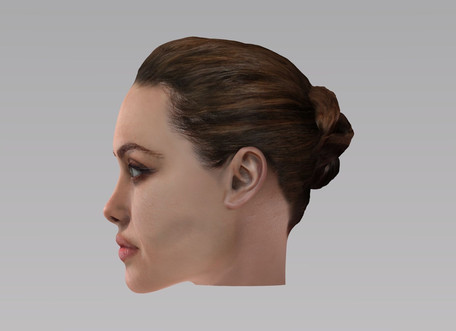 Hollywood actors pack - Jolie Pitt Stone Gosling 3D model_10