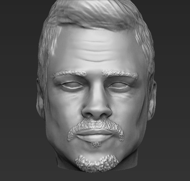 Hollywood actors pack - Jolie Pitt Stone Gosling 3D model_24