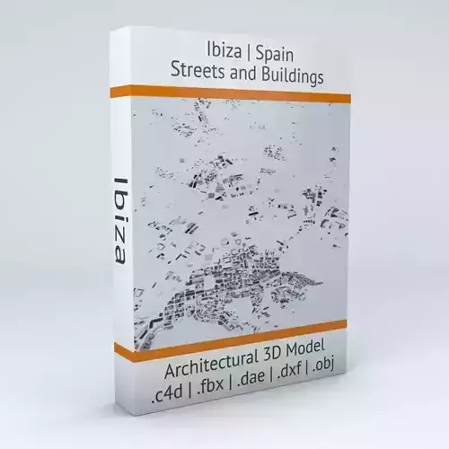 Ibiza Streets and Buildings 3D model