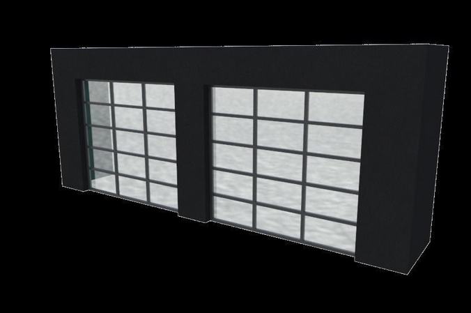 Modern glass panel Garage door for residential house