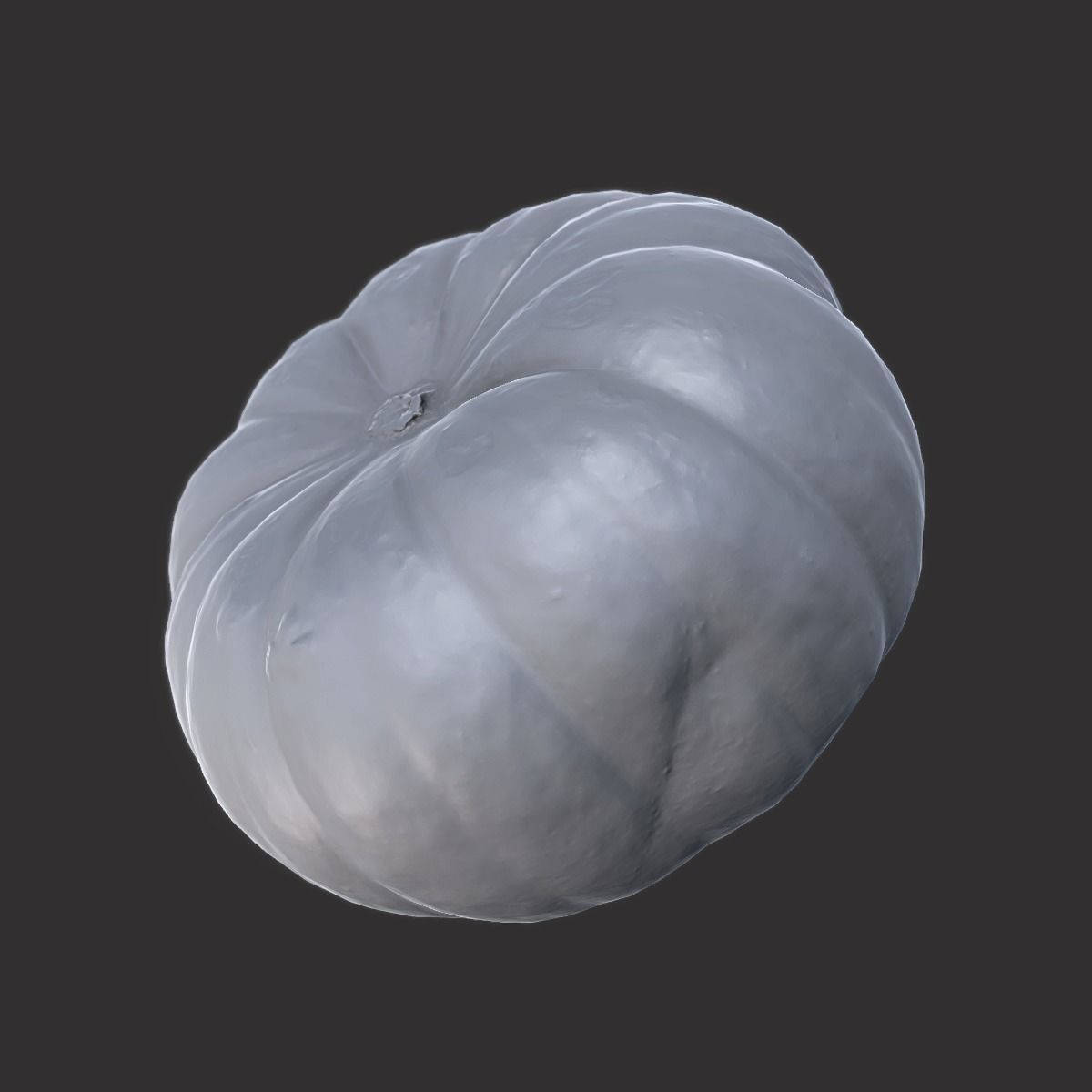 Pumpkin Low-poly 3D model_6