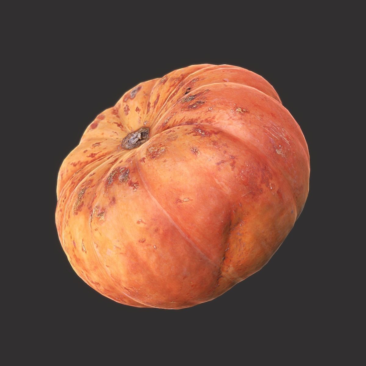 Pumpkin Low-poly 3D model_5