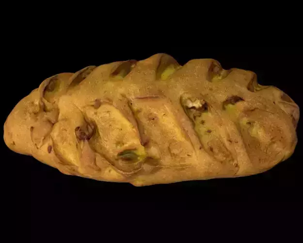Wallnut Bread - PBR Low-poly 3D model