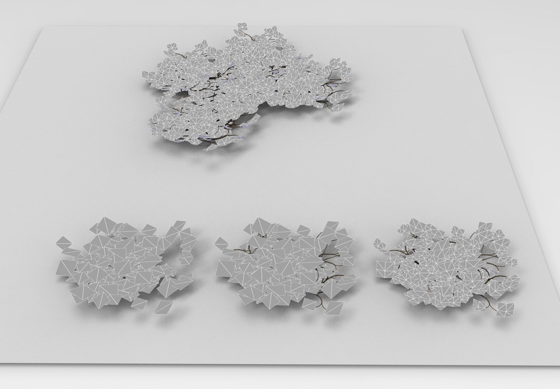 Low Poly Game Ready IVY Low-poly 3D model_7