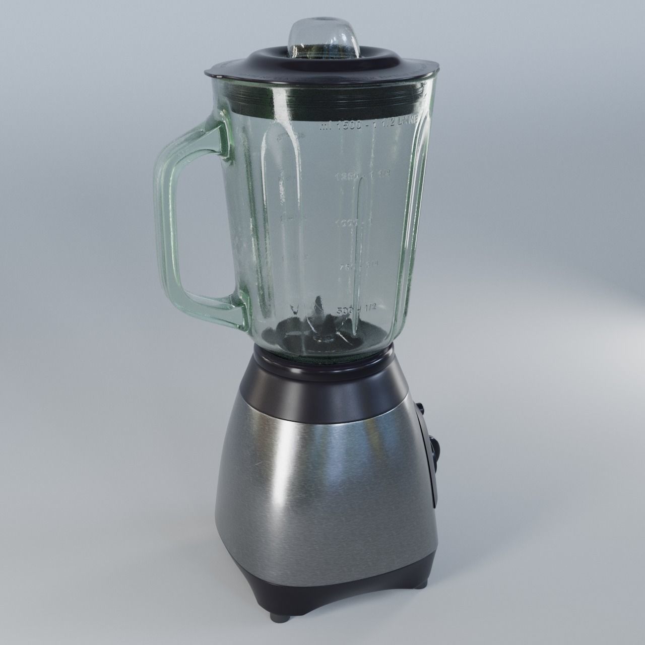 Blender kitchen 3D model_2