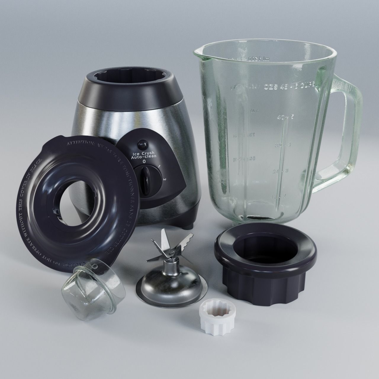 Blender kitchen 3D model_4