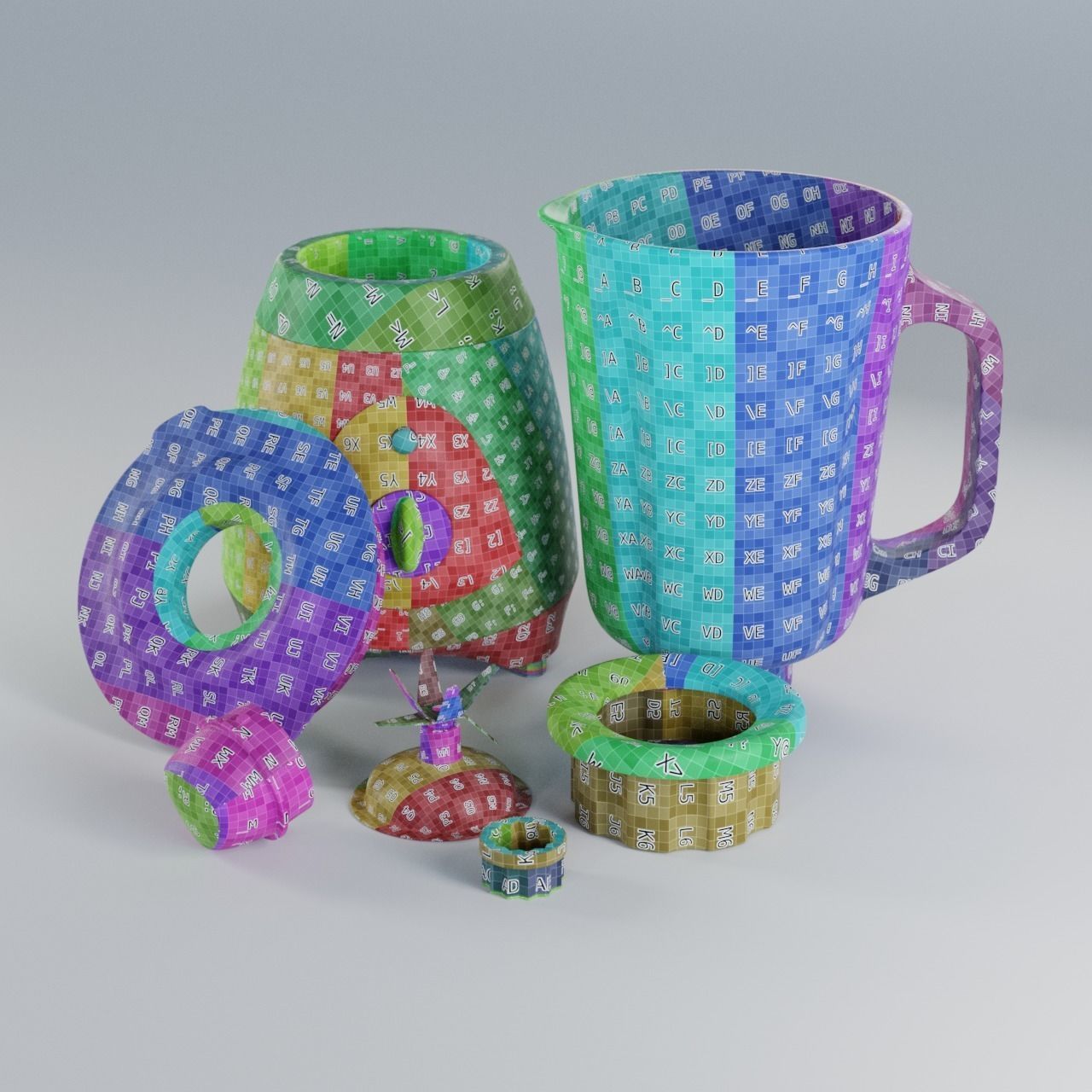 Blender kitchen 3D model_8