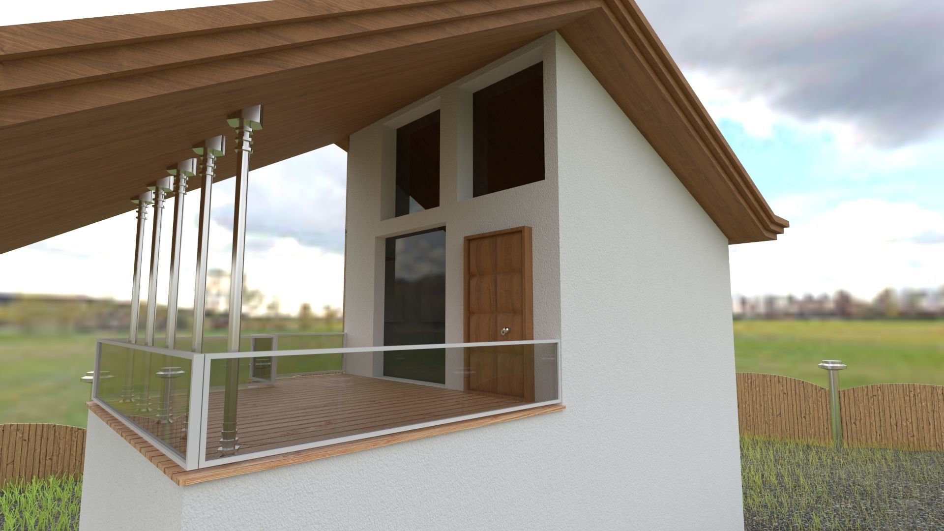 House Exterior 3D model_2