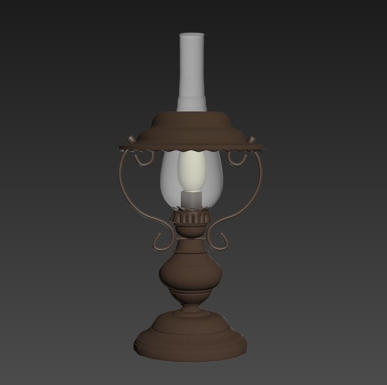 3D Lamp old Free 3D model_0