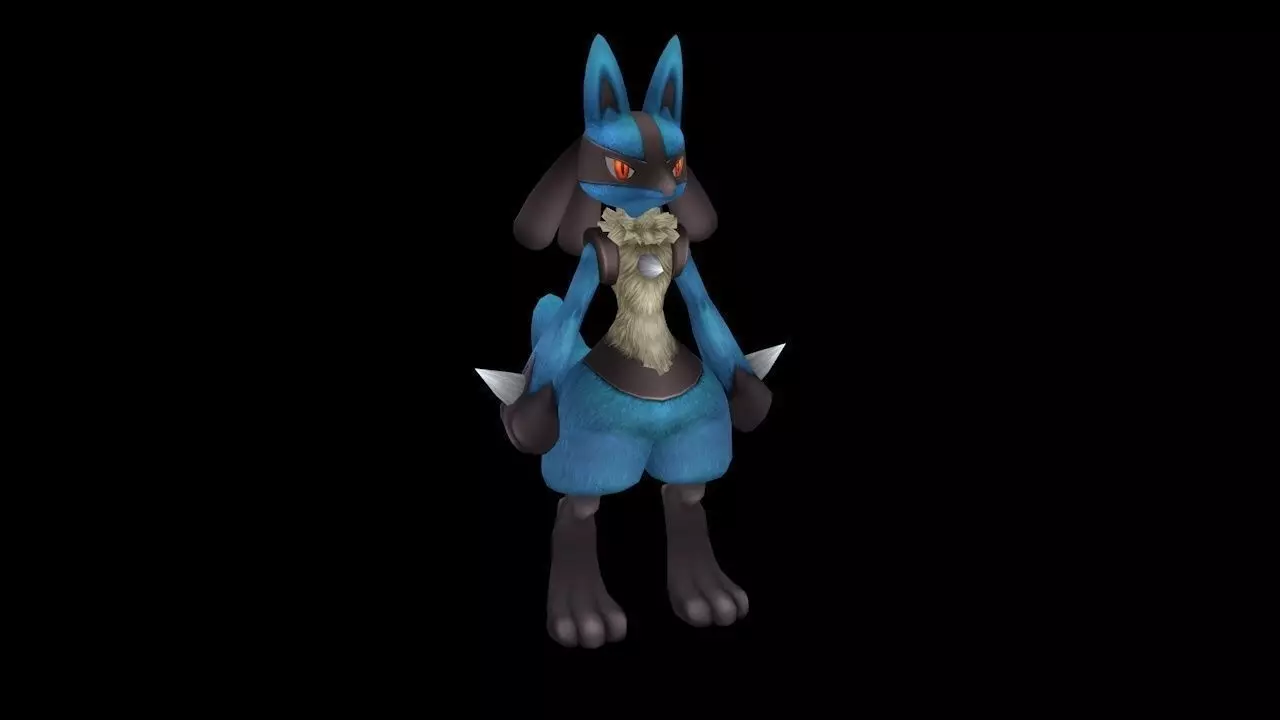 Lucario 3D Model Pokemon Free 3D model