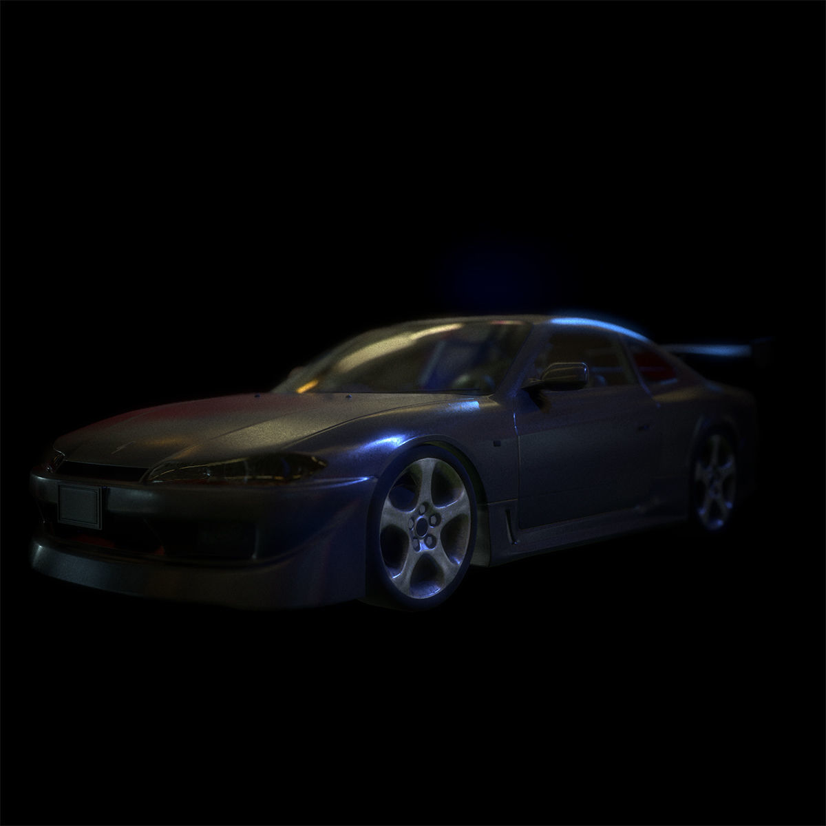 nissan silvia s15 3D model_4