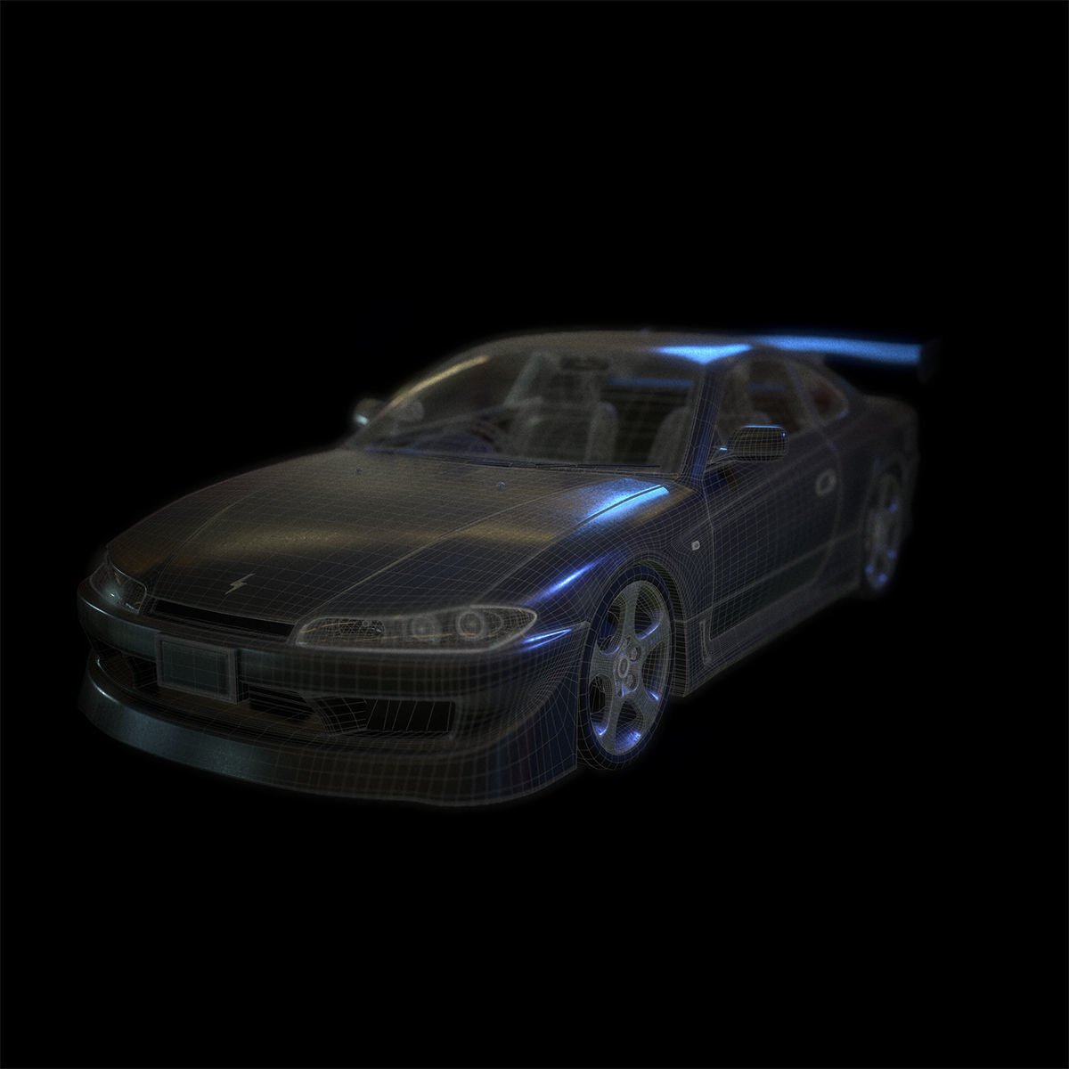 nissan silvia s15 3D model_8