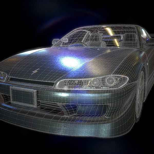nissan silvia s15 3D model_16