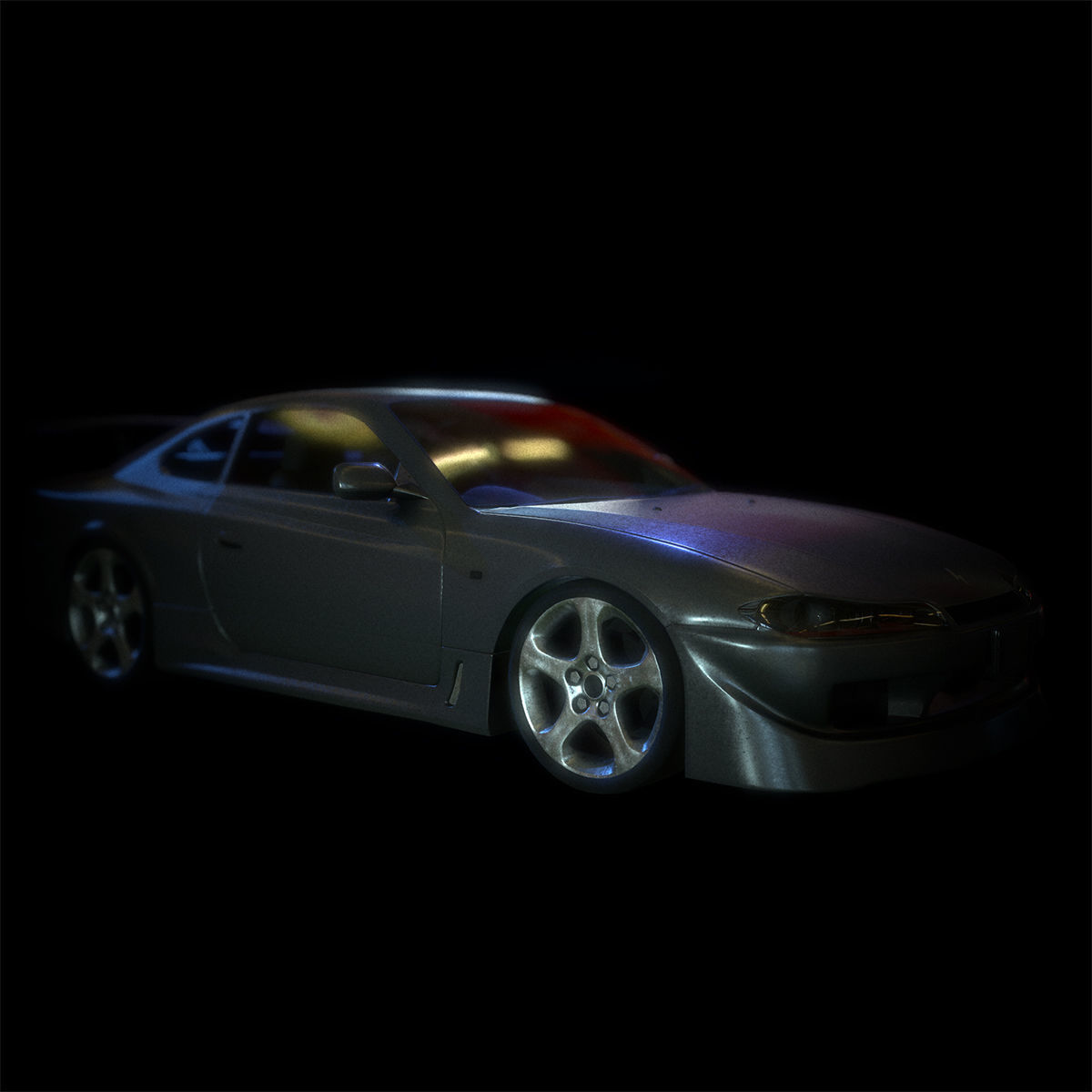 nissan silvia s15 3D model_12