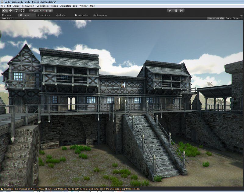 Medieval Castle Low-poly 3D model_2