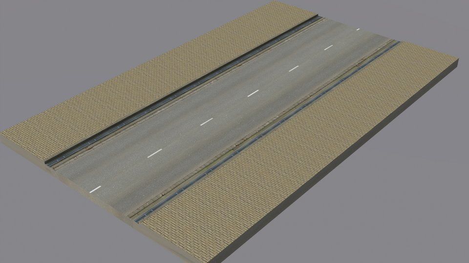 Modern City Low-poly 3D model_21