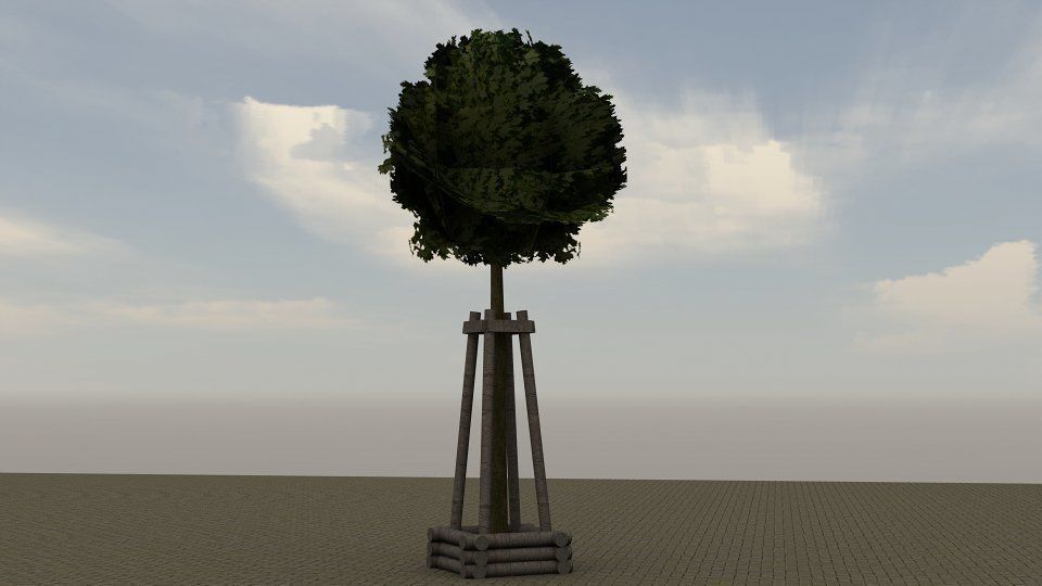 Modern City Low-poly 3D model_22