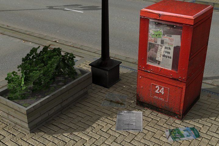 Modern City Low-poly 3D model_29