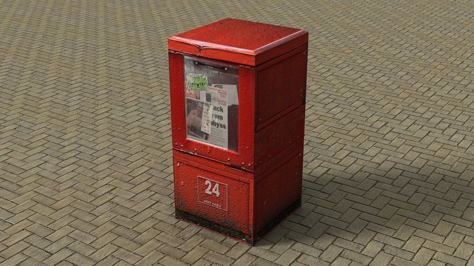 Modern City Low-poly 3D model_19