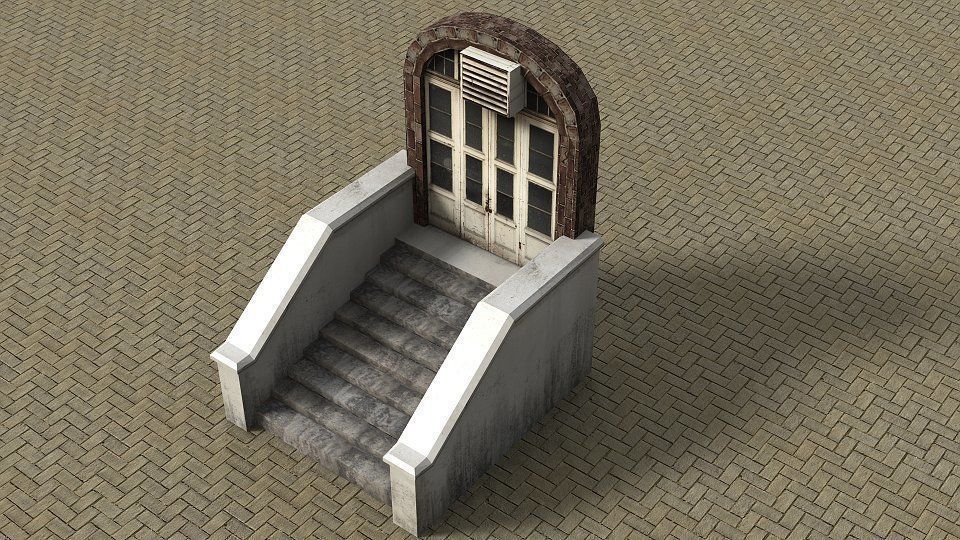 Modern City Low-poly 3D model_9