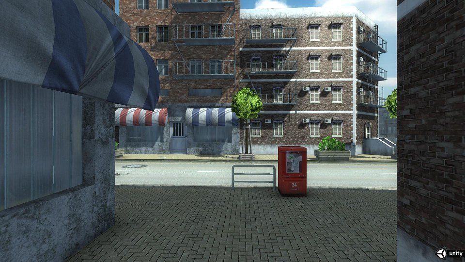 Modern City Low-poly 3D model_27
