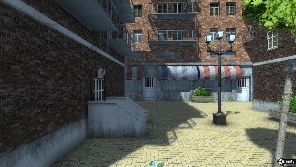 Modern City Low-poly 3D model_3
