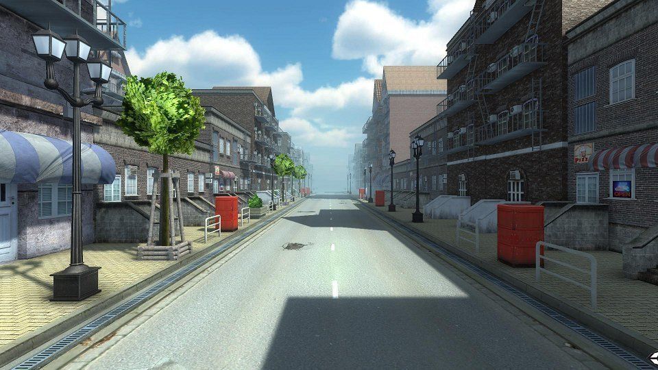 Modern City Low-poly 3D model_24