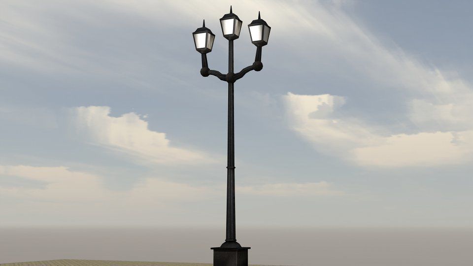 Modern City Low-poly 3D model_18