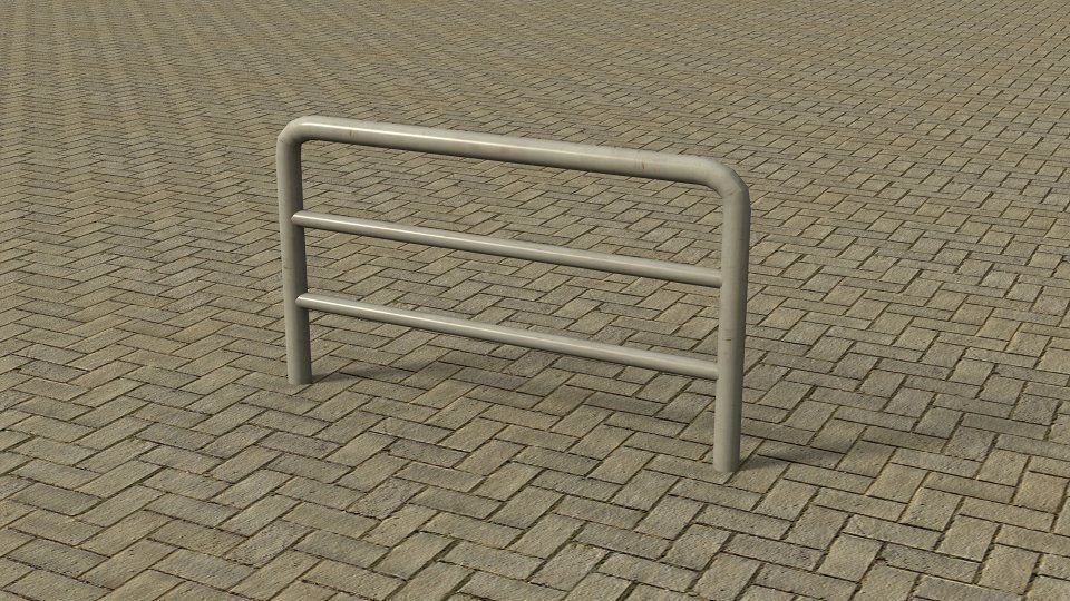 Modern City Low-poly 3D model_20