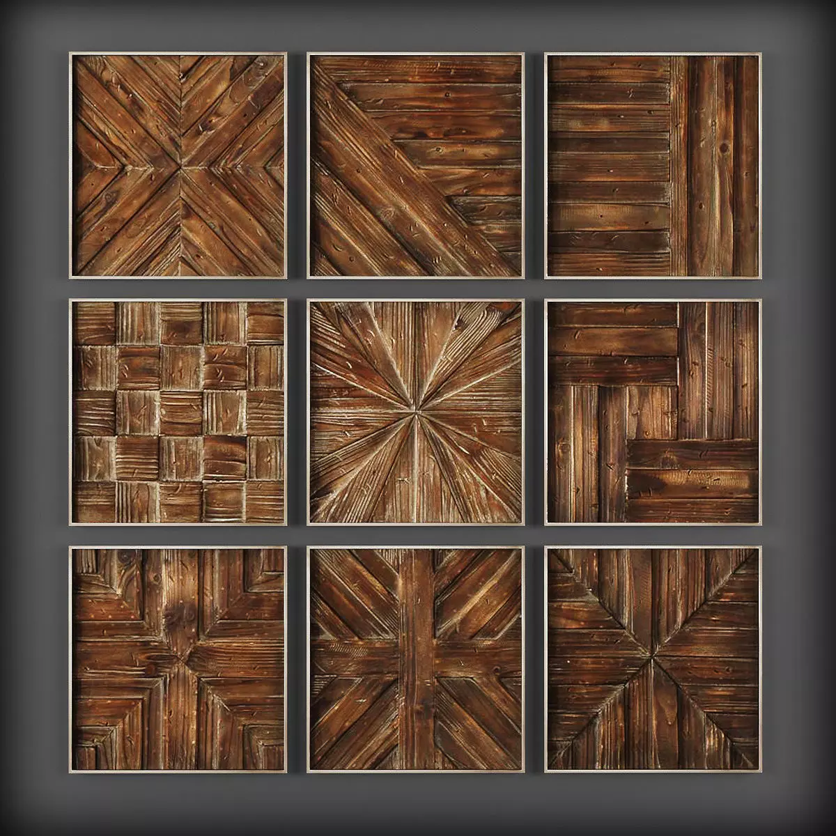 Picture Frames Low-poly 3D model_0