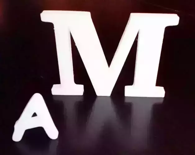 Lettere numeri Cooper Black Letter numbers 3D style 