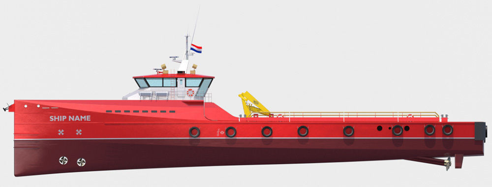 Fast Crew Supplier Vessel 3D model_7