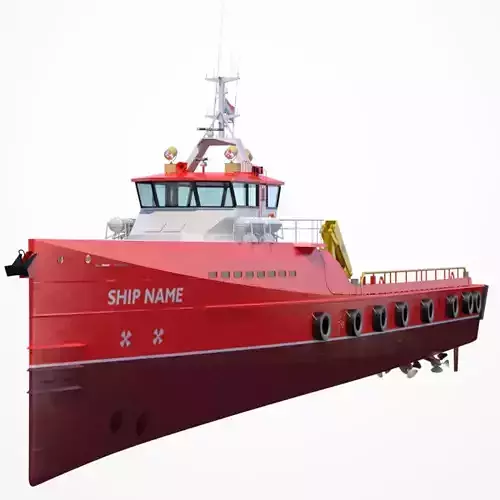 Fast Crew Supplier Vessel 3D model