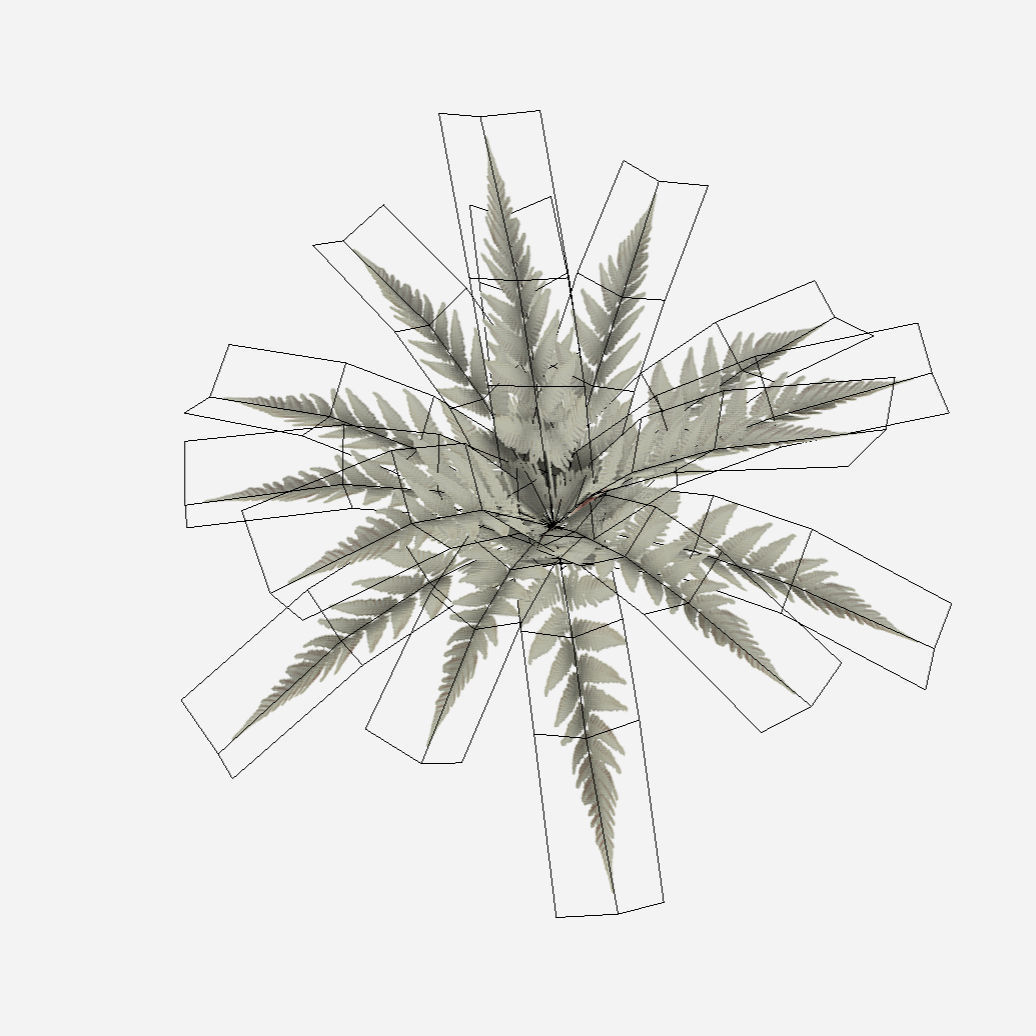 Common Fern Plant Low-poly 3D model_4