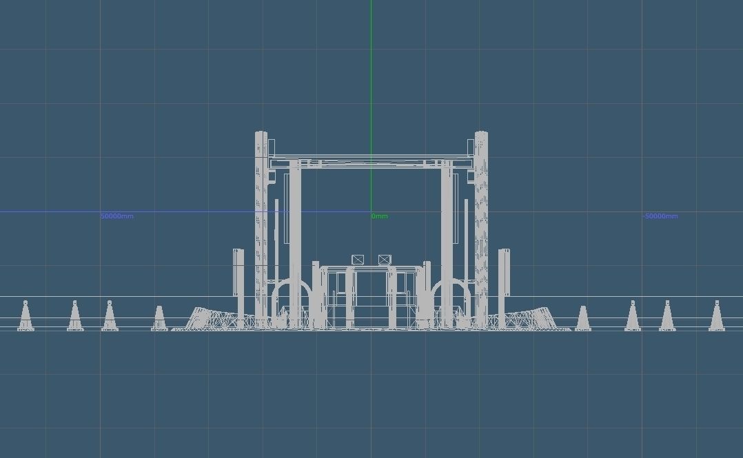 Highway Toll-Gate  3D model_9