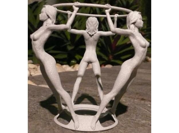 Sexy Girl Oil Warmer 3D print model_1