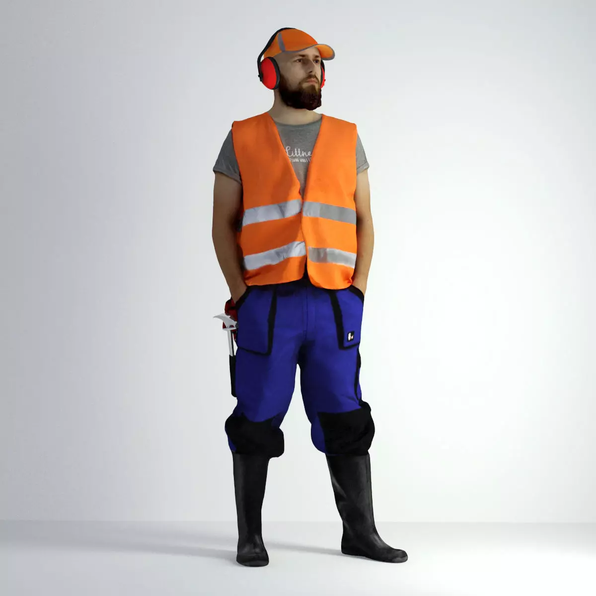 3D Scan Man Worker Safety 018 3D model_0