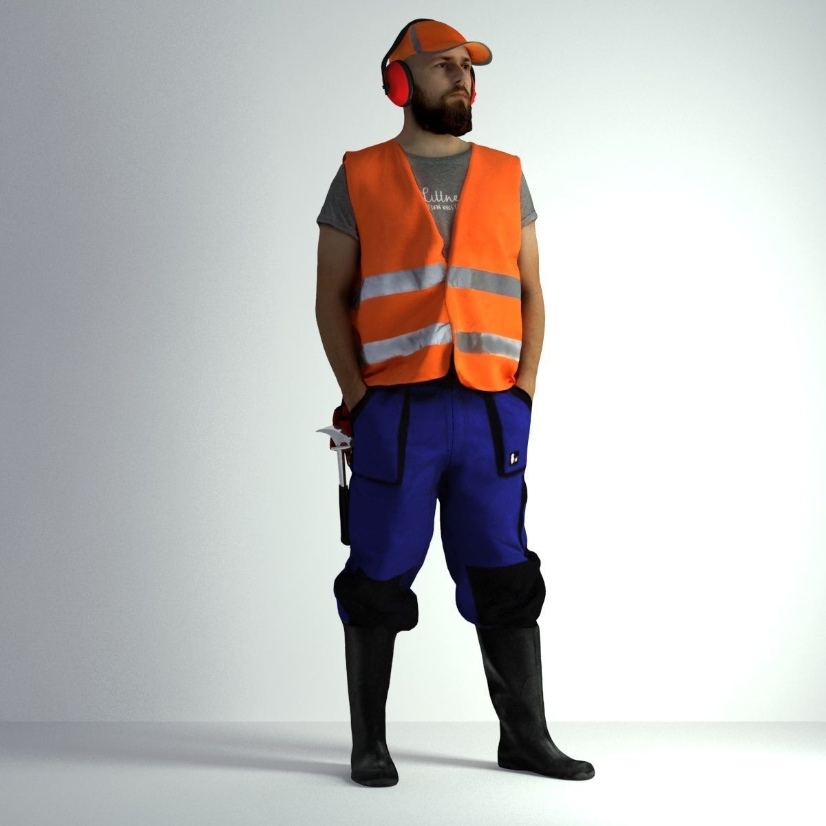 3D Scan Man Worker Safety 018 3D model_13