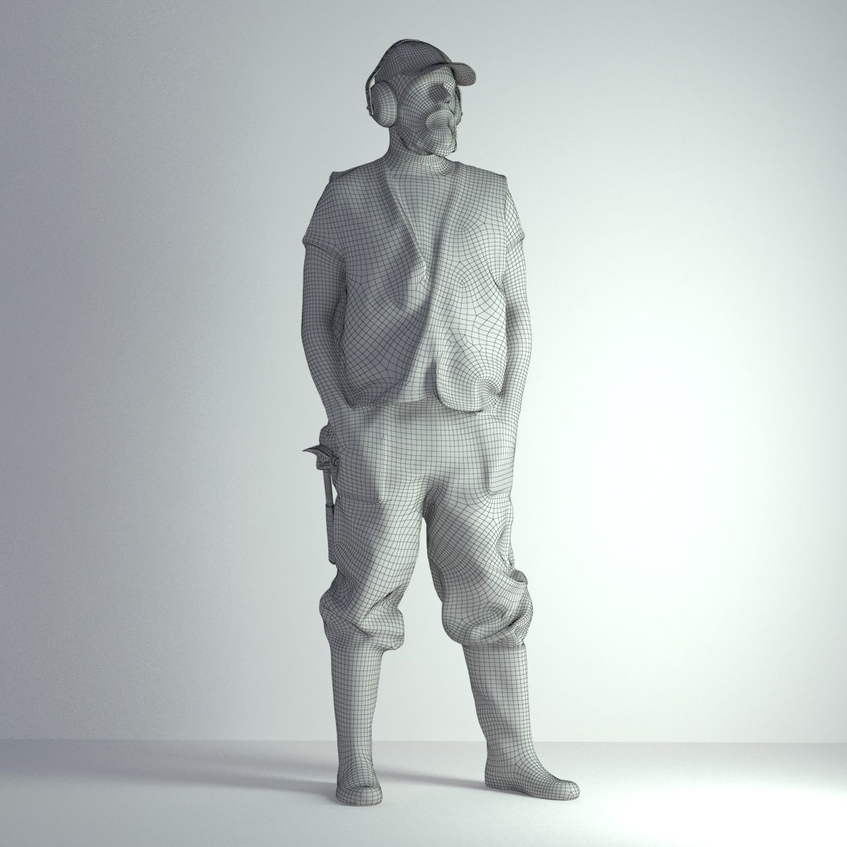 3D Scan Man Worker Safety 018 3D model_1