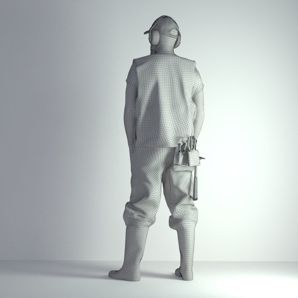 3D Scan Man Worker Safety 018 3D model_3