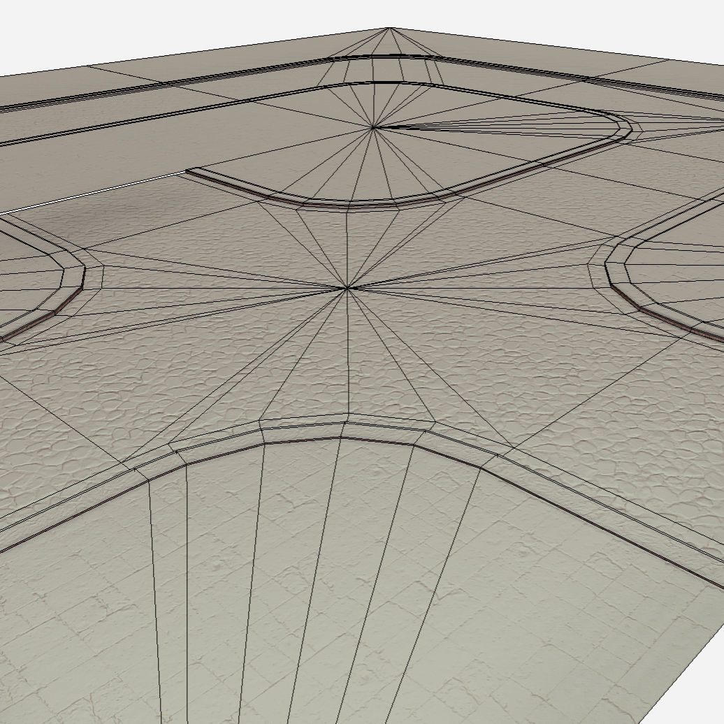 Modular Road Low-poly 3D model_8