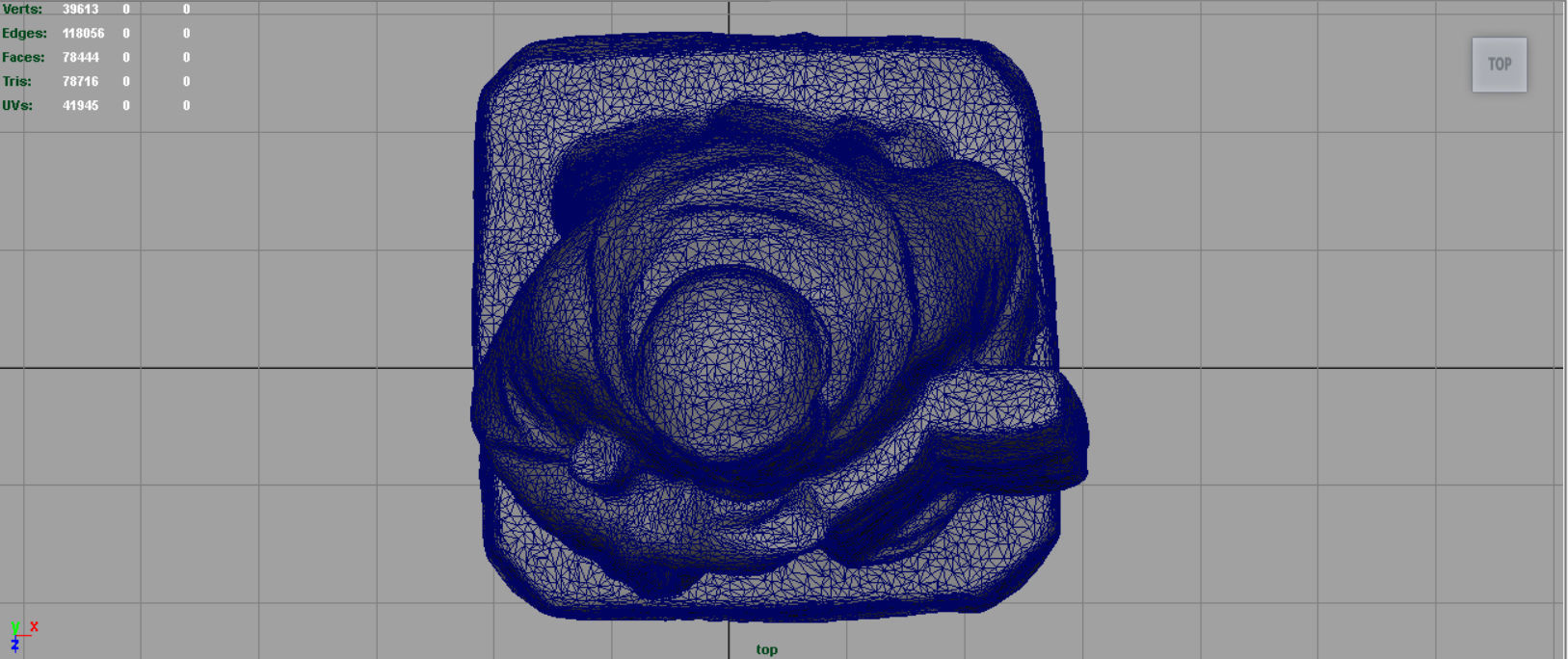 Saint Benedict Low-poly 3D model_13