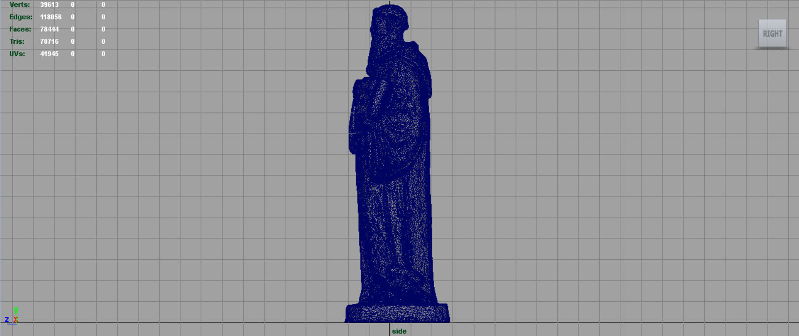 Saint Benedict Low-poly 3D model_15