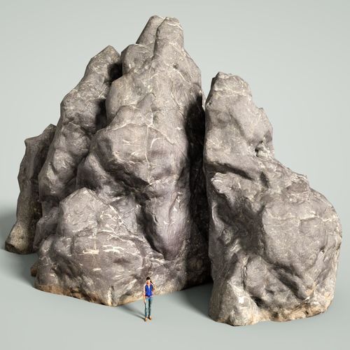 Mountain Rock 1 Low-poly 3D model