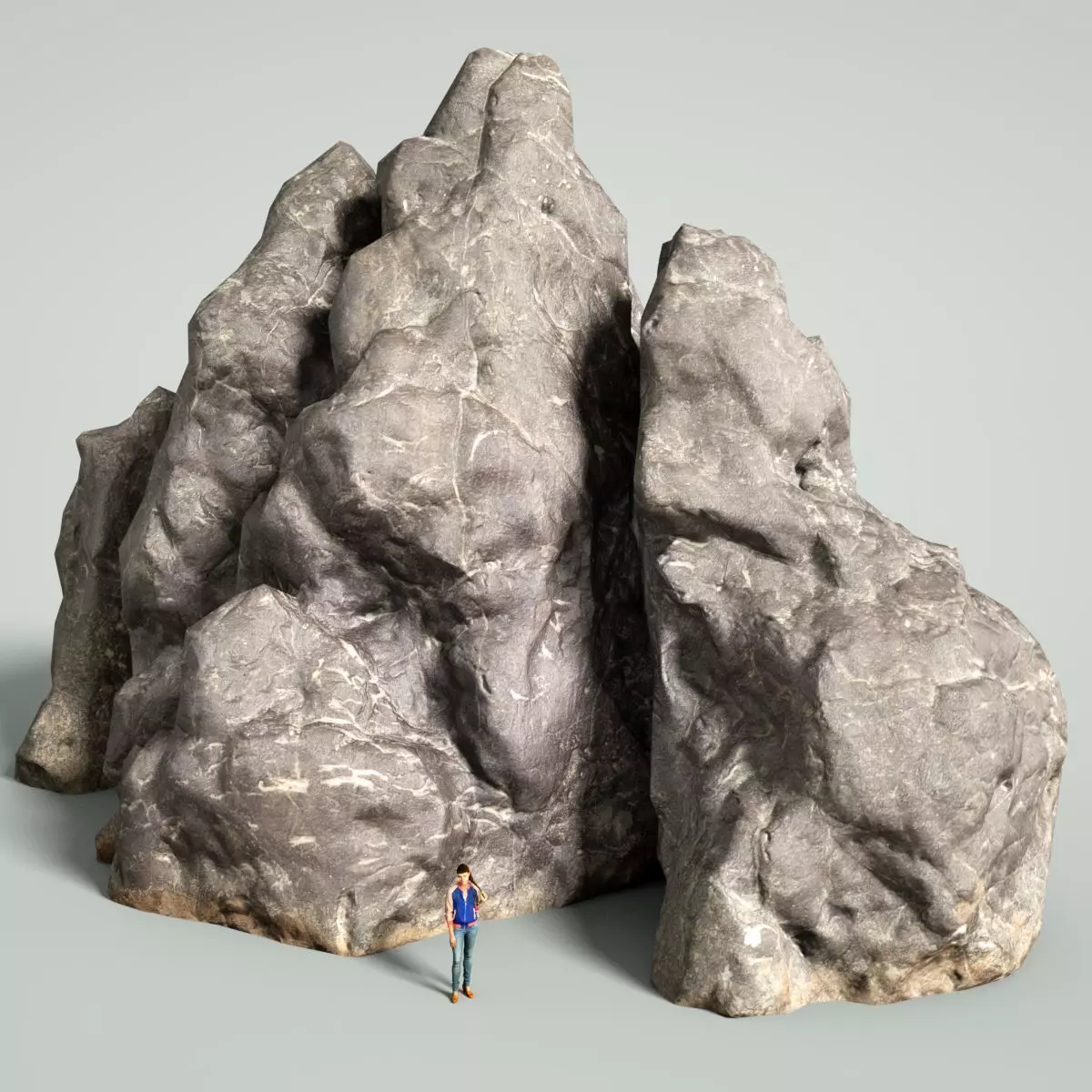 Mountain Rock 1 Low-poly 3D model_0